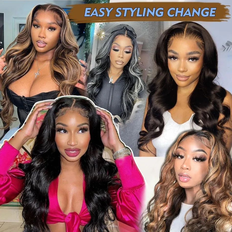 V جزء الباروكات شعر الإنسان 100% الجسم موجة البرازيلي خصلات الشعر المستعار الإنسان لا خياطة في لا الغراء 250% الكثافة للنساء السود المبتدئين ودية #4