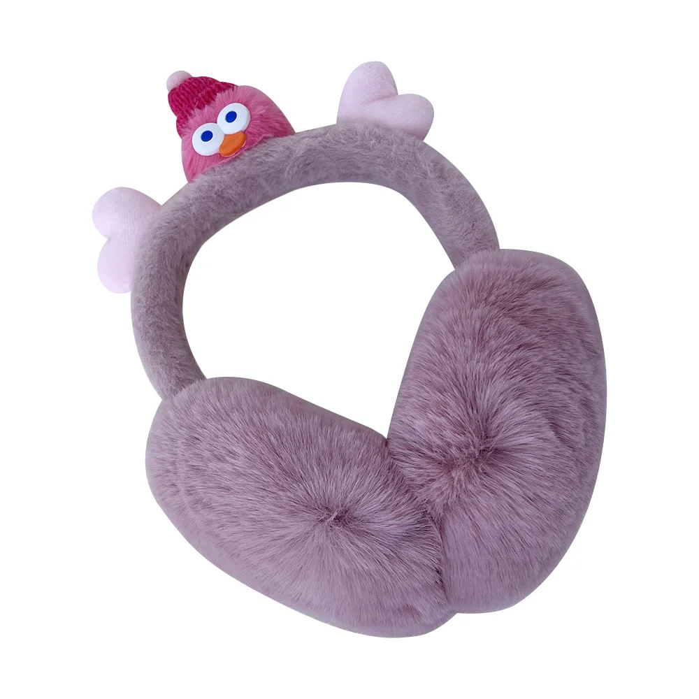 Sweet Plush Funny Earmuffs Cold Protection Keep Warm Ear Cover Foldable Soft Winter Earflaps Girls Women