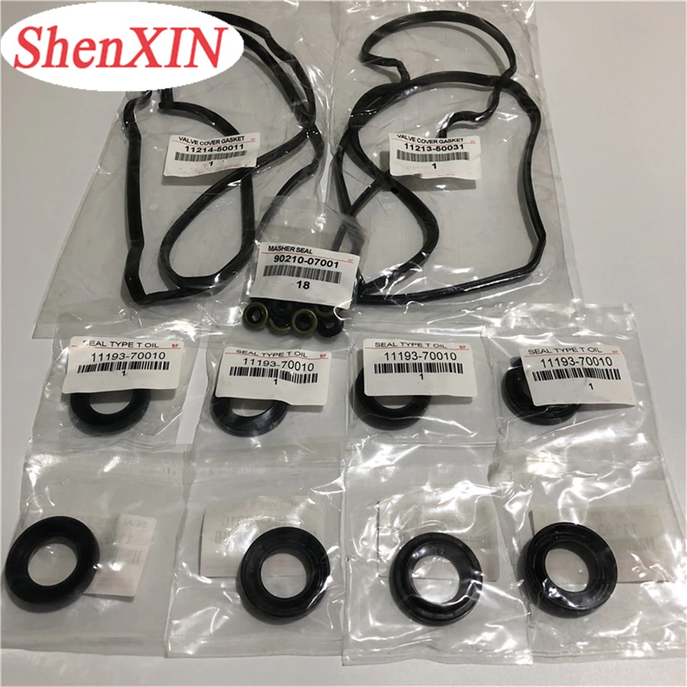 

11213-50031 11214-50010 11193-70010 90210-07001 Valve Cover Gaskets & Spark Plug Tube Seals & Washer Seals for Lexuss Toyotaa