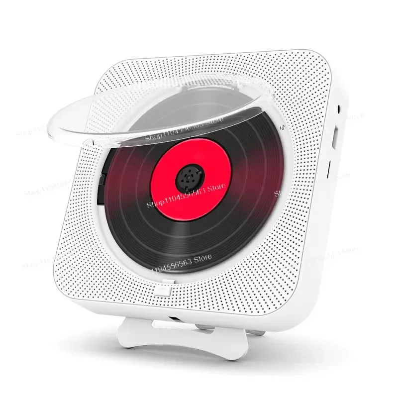 ​​Home Bluetooth CD Player - Wall Mount Music System with Radio/MP3/Early Learning Repeat Function & Protective Cover