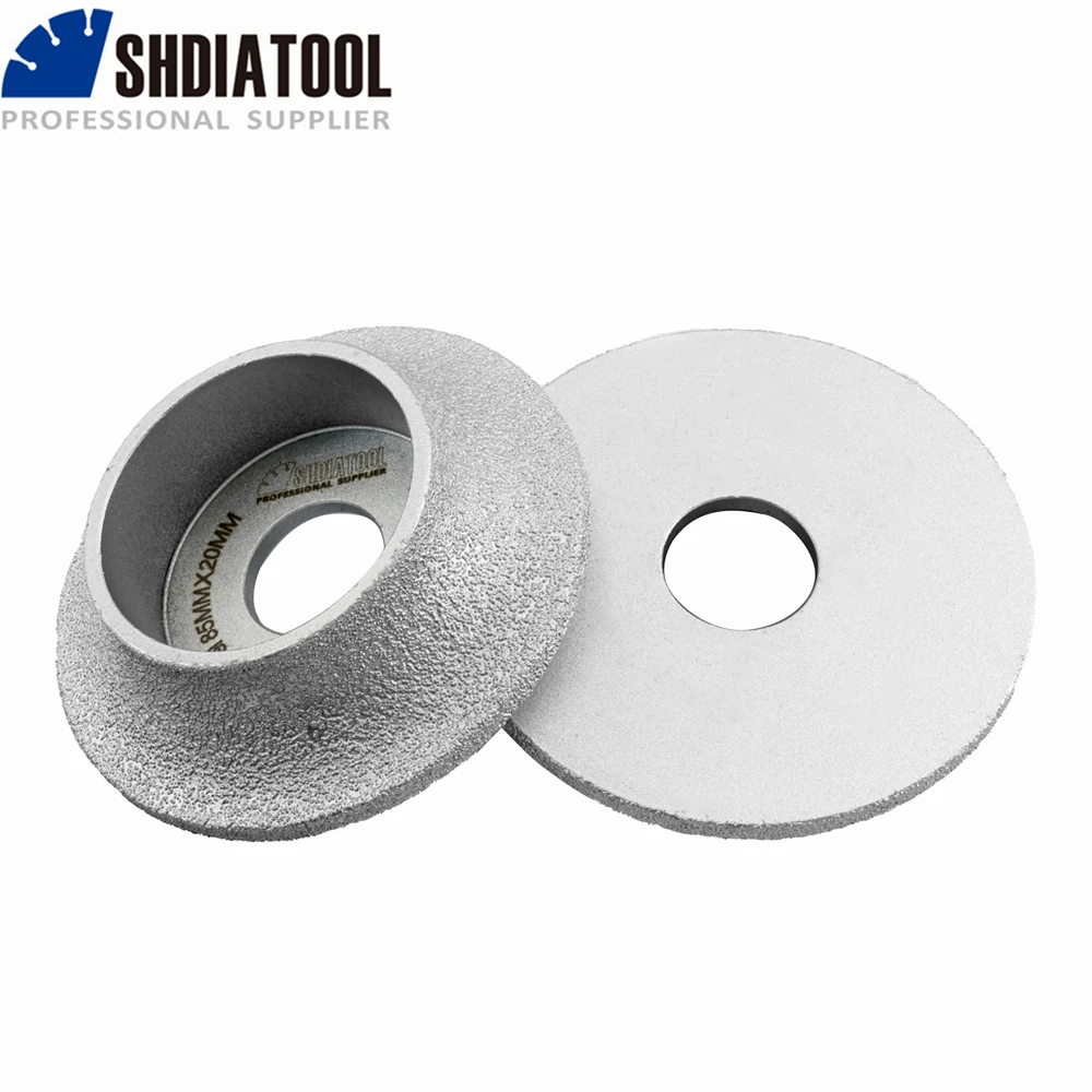 

SHDIATOOL 1pc Dia85mm Diamond Profile Wheel 1/4 Round Edge Milling Marble Granite Quartz Countertop Angle Grinder Sanding Tool