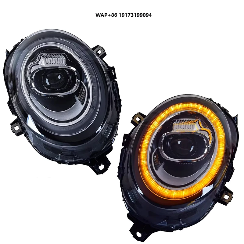 

Для B-MW MINI F56 Светодиодный головной фонарь 2014-2022 F55 F57 Обновление автомобильных систем освещения 12 В 6000 К Цветной передний фонарь DRL Фары