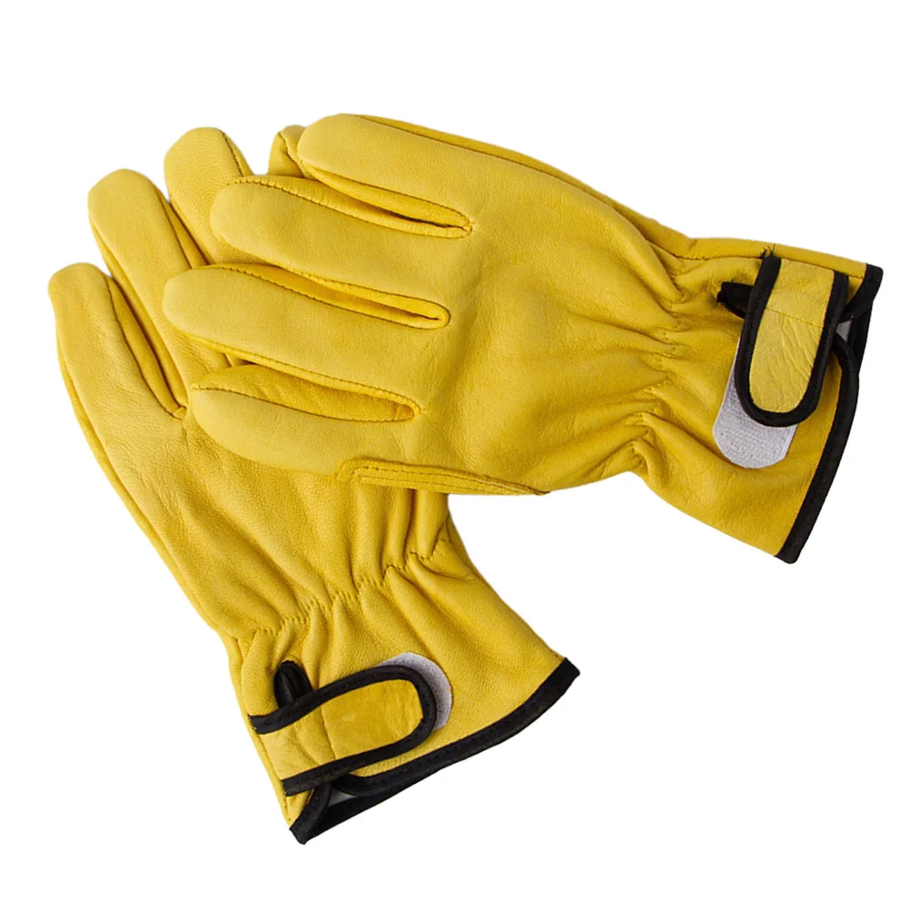 Yellow Work Gloves Warm Anti Slip Heat Insulated Protective Pcs Cold Weather Engineering Outdoor Tasks Labor