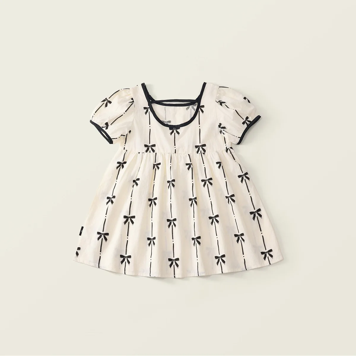 Childrens Set 2026 Spring Summer New Korean Edition Casual Bow Siblings Dress Stylish and Versatile Daily Wear