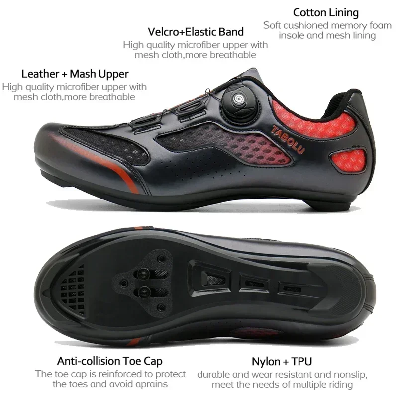 Men's Cycling Shoes Mtb Bike Sneakers Non-slip Mountain Cleat Biking Shoes Ultralight Speed Bicycle Shoes 2025 Spd Road Footwear