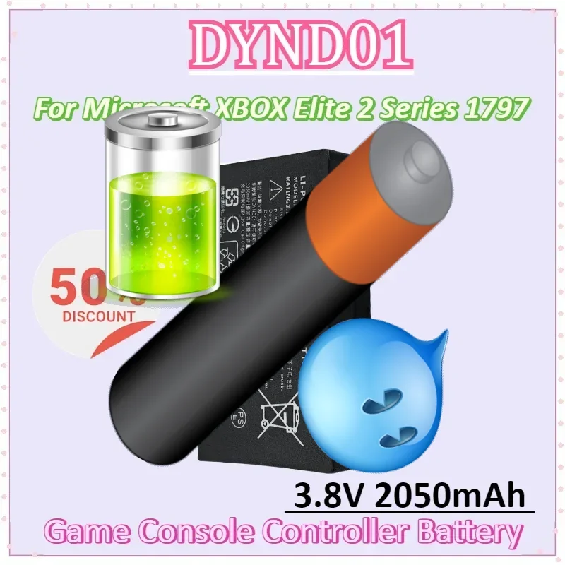 

DYND01 3.8V 2050mAh Battery for Microsoft XBOX Elite 2 Series 1797 Game Console Controller Battery