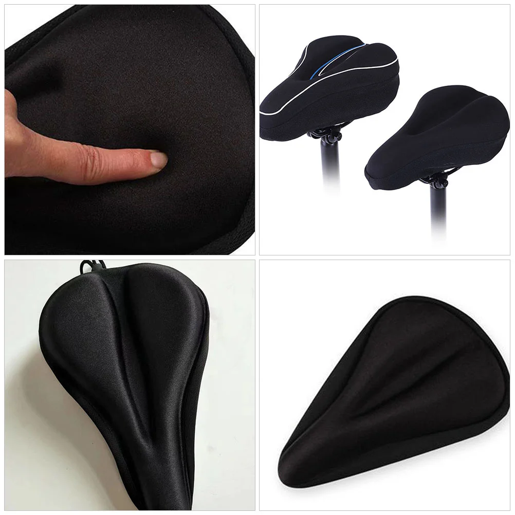 Bicycle Seat Cover Mountain Bike Seats Pad Cushion Electric Glass Refrigerator Saddles Silica Gel Polyester Part Fitness Child