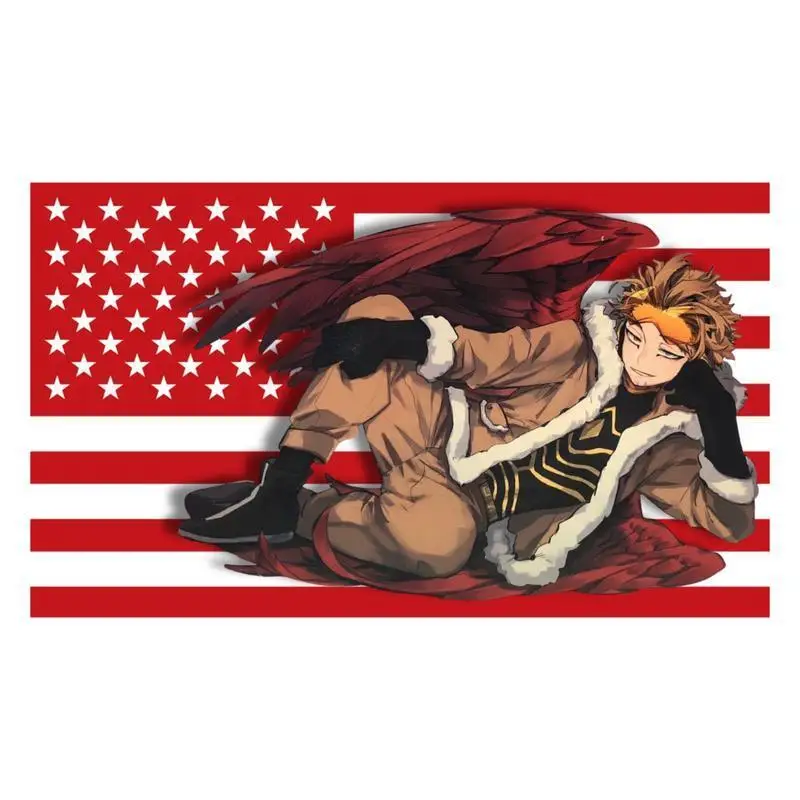 Keigo Takami Hawk Wall Tapestry My Hero Academia Anime Flag Barber Shop Advertising Decoration Garage Flags Outdoor Decors Flaga