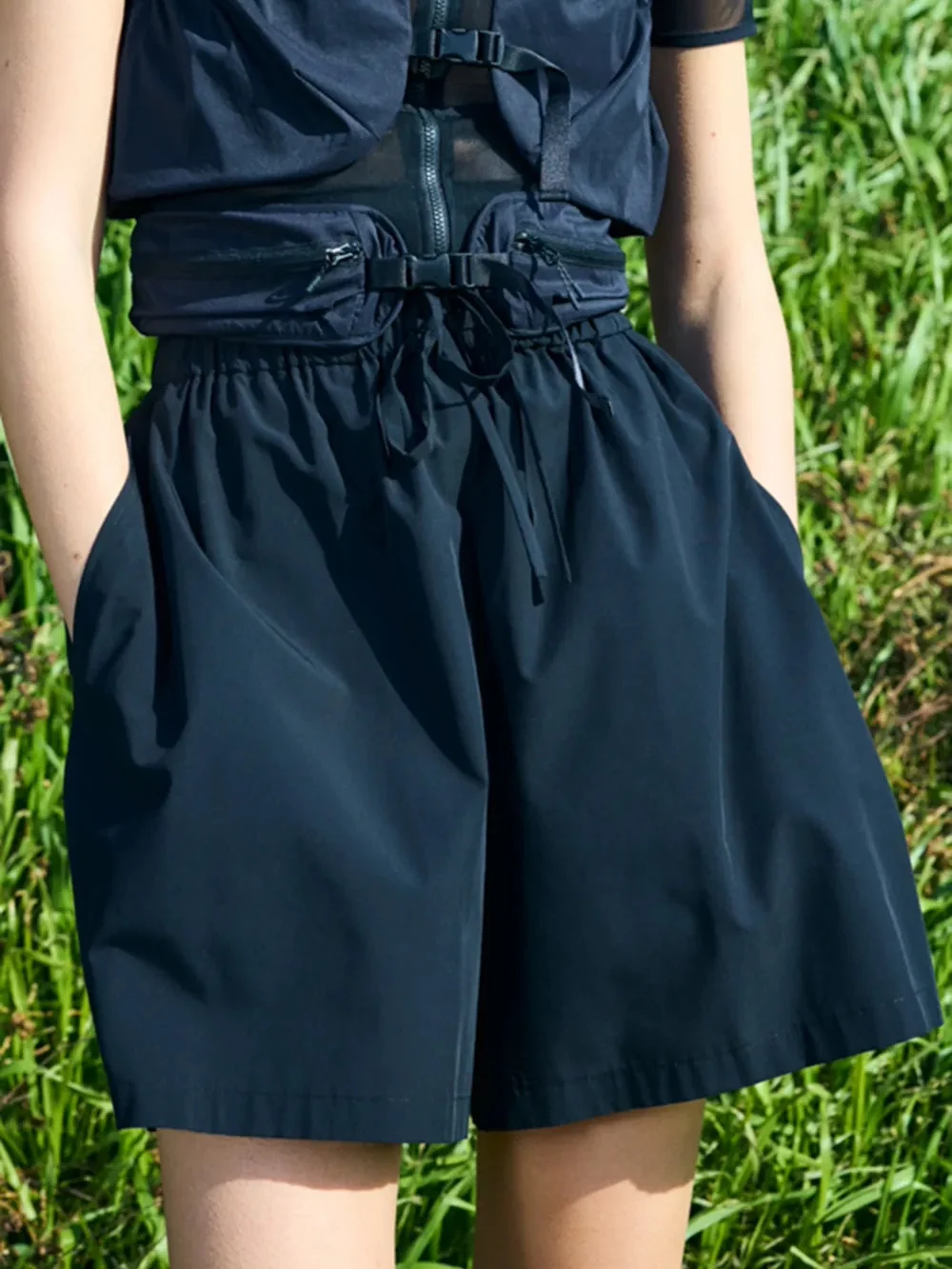 Ultra-Light Comfortable Loose Casual Shorts High Waist Straight Leg Pants for Women Commute Style Other Material 100%