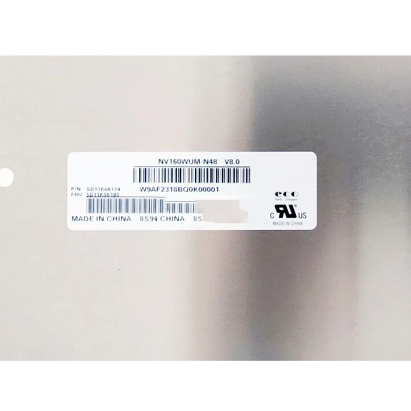 شاشة كمبيوتر محمول رفيعة 16 بوصة 30 دبوس NV160WUM-N48 V8.0 N160JCE-ELL B160UAN04.2 B160UAN03.3 1920*1200 FHD IPS