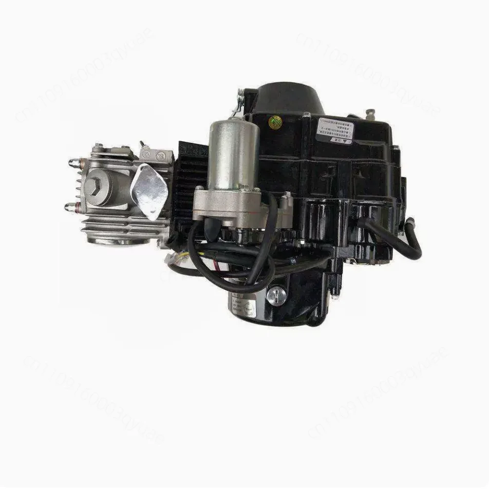 125CC Engine Motor, Electric + Kick Dual Start Manual Clutch, Universal Durable Fuel-Efficient Motorcycle Engine
