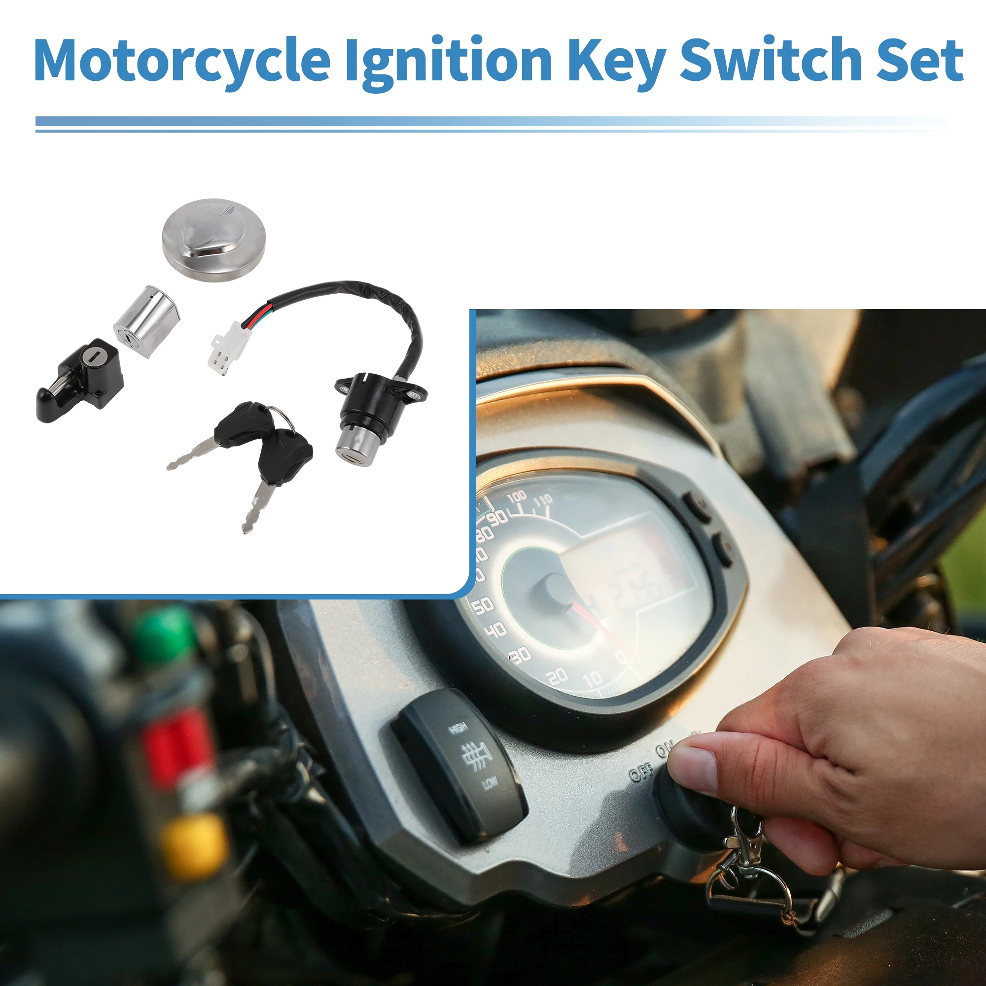 

Комплект замков зажигания Motoforti для Honda Rebel 1985-2015, 1 комплект