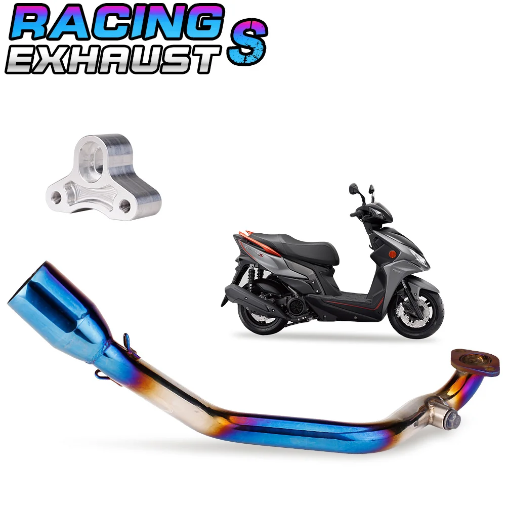 ماسورة عادم عالية الأداء للسكوتر Sym kymco 125 Racing S 125 عادم سكوتر 125cc 150cc محرك 152qmi 157qmj