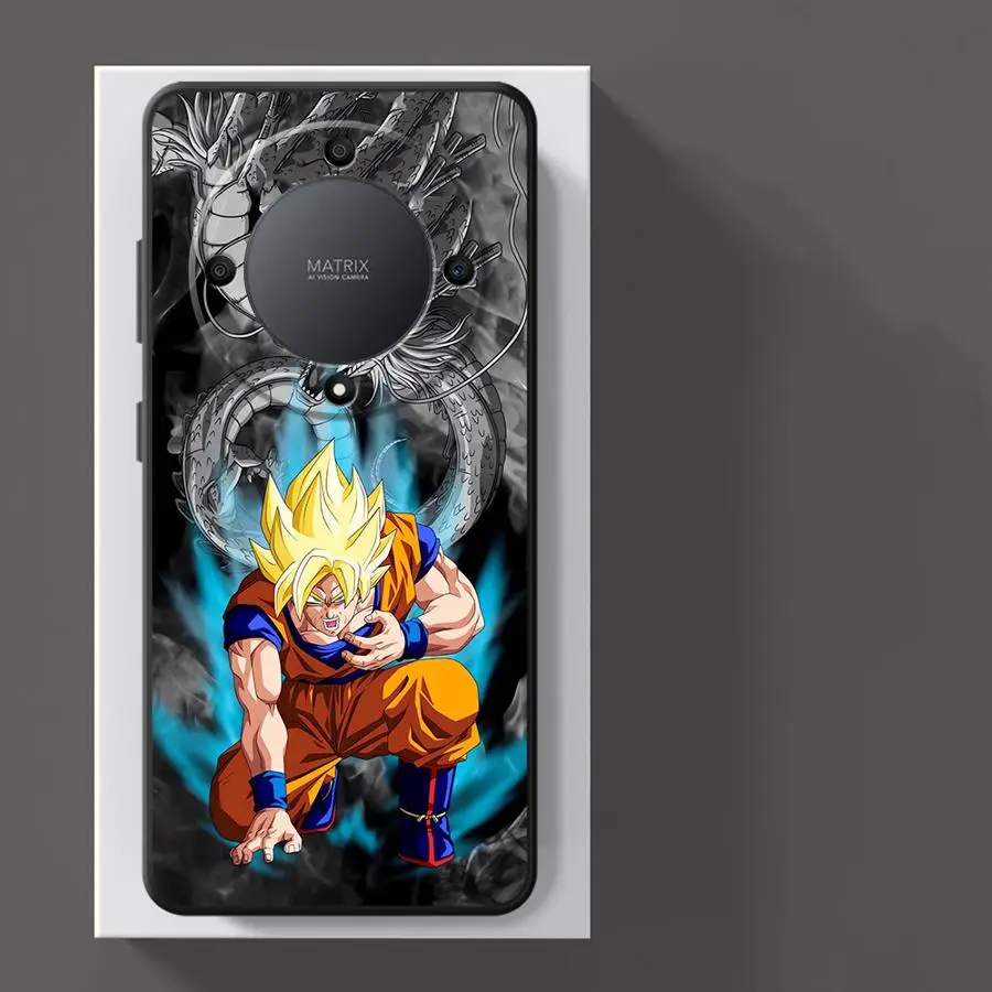 Phone Case for Honor X6 X7c 70 X9b 90 Pro X6a X8c 8X X5b X8 X8b X7 X9c X9a X7b X8a Magic5 Lite Black Soft Shell Dragons Balls