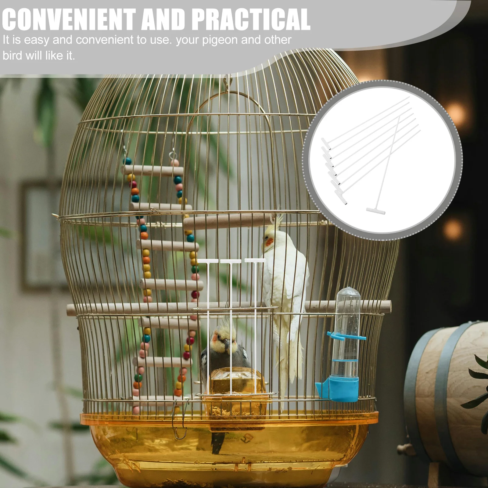 

8pcs For Cage Entrance Wire Bar Durable Cage Entrance Wire Bar Bird Door Pigeon Door Pet Supplies