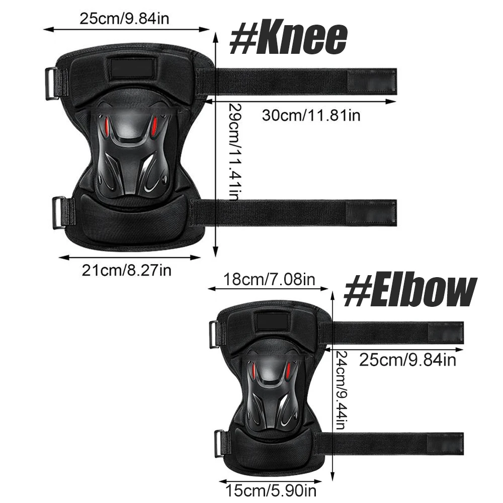 1Pair Skating Protective Gear Adult Knee Elbow Pads for Roller Skating Skateboarding,Skate Pads Knee Pads for Men Women,Cycling