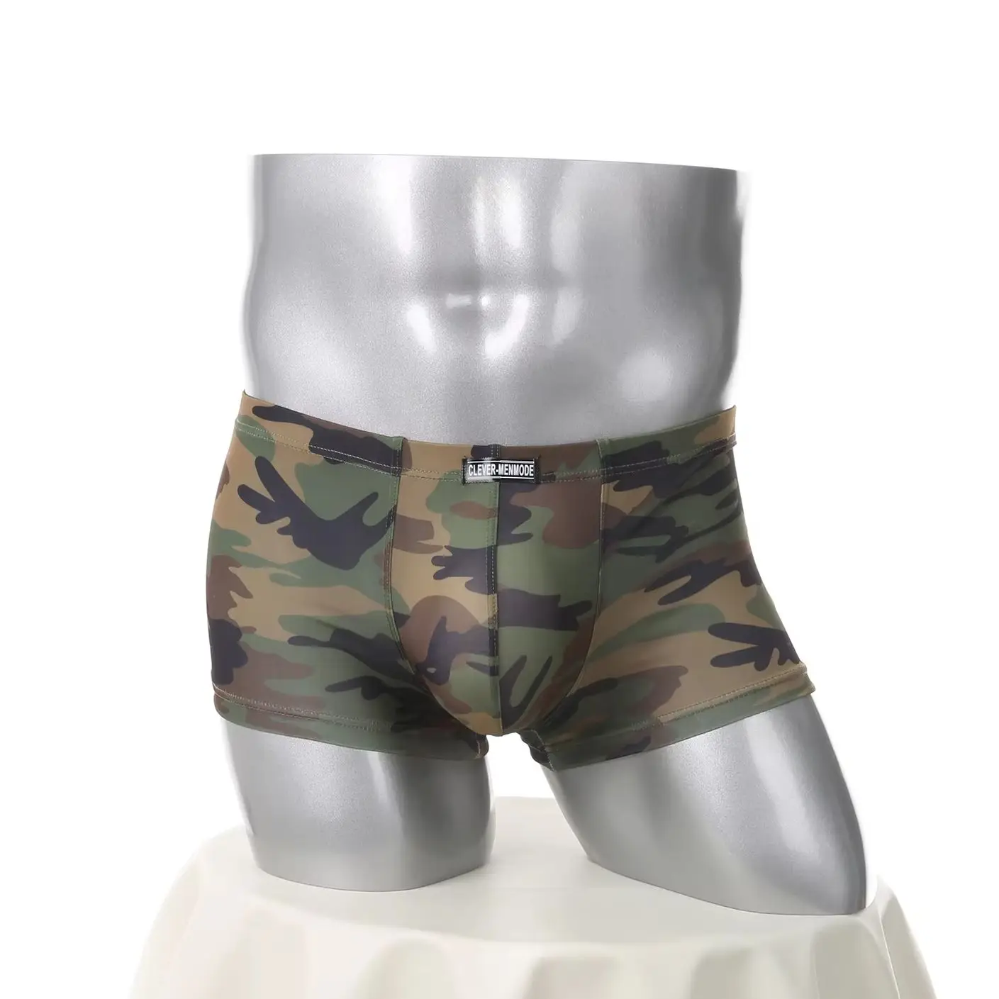 Men Boxer Shorts Fashion Camouflage U Convex Pouch Underwear Sexy Male Breathable Underpants Low Rise Panties Boxers