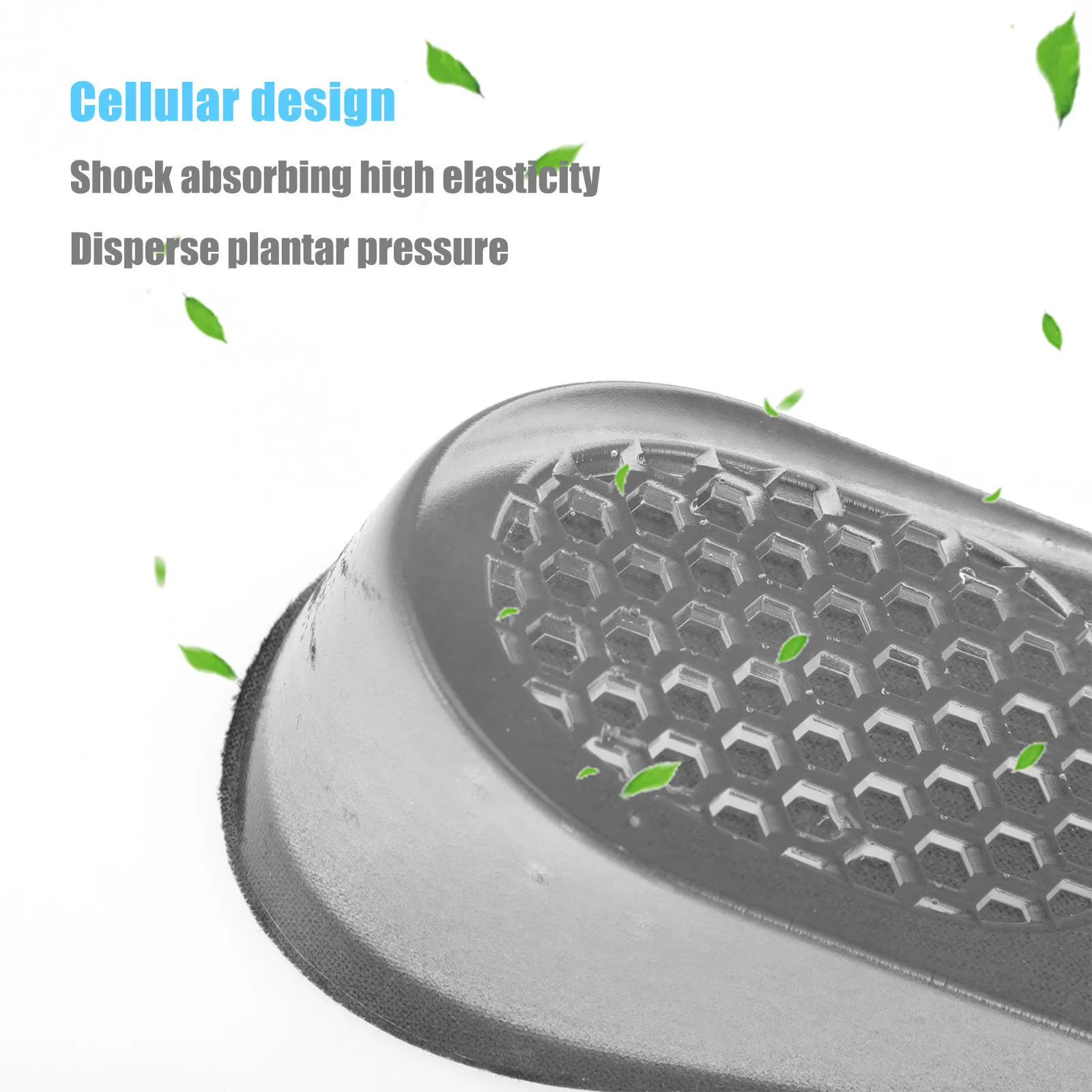 

3pcs Height Increase Insoles Silicone Heel Lift For Shoes Shock-Absorption Taller Shoe Pads Women Foot Care Tool