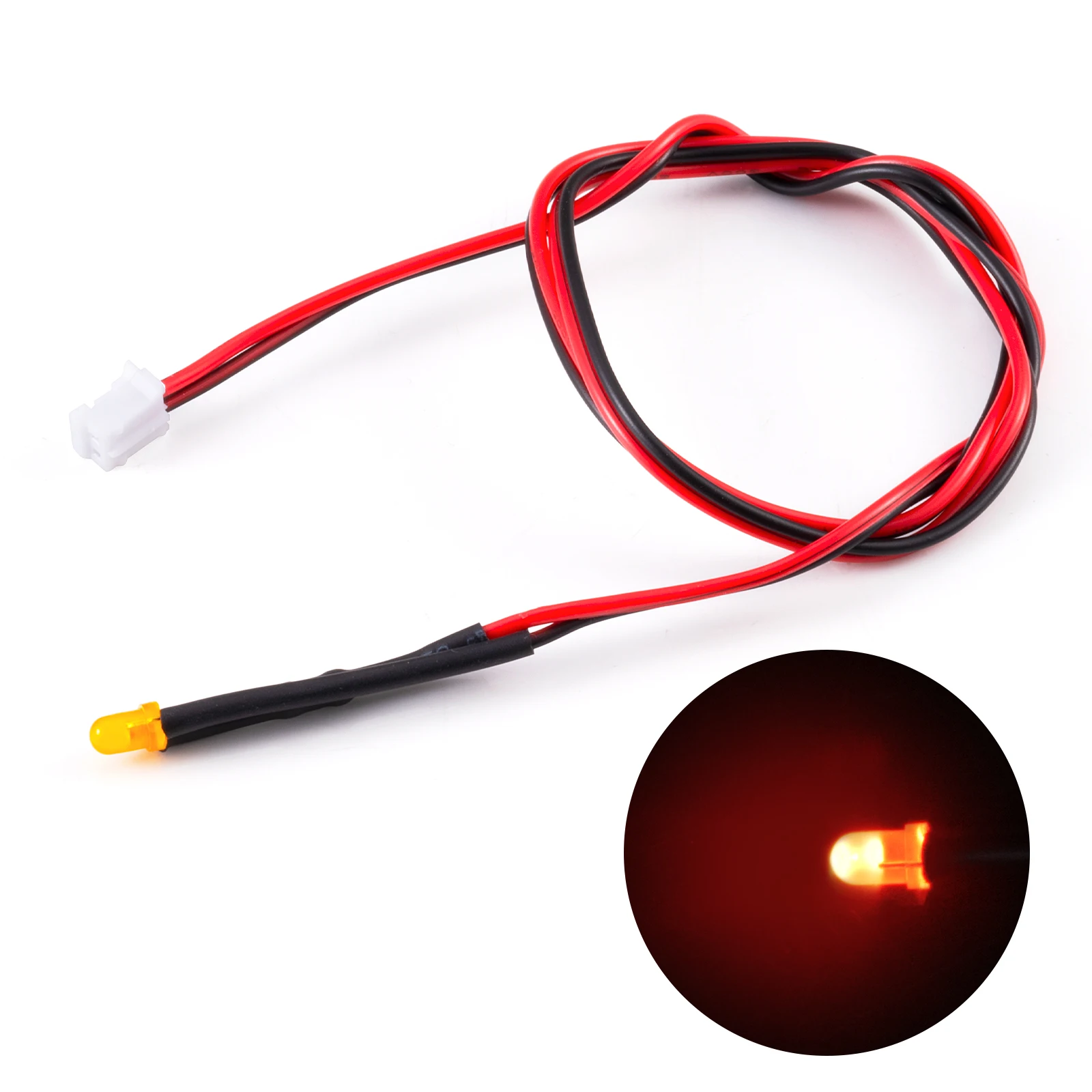 AXSPEED 43 سنتيمتر مصباح ليد المصباح الضوء الخلفي الهيكل مصباح PH2.0 التوصيل محطة سلك ل 1/14 تاميا مركبة يتم التحكم بها عن بُعد جرار ترقية أجزاء #4