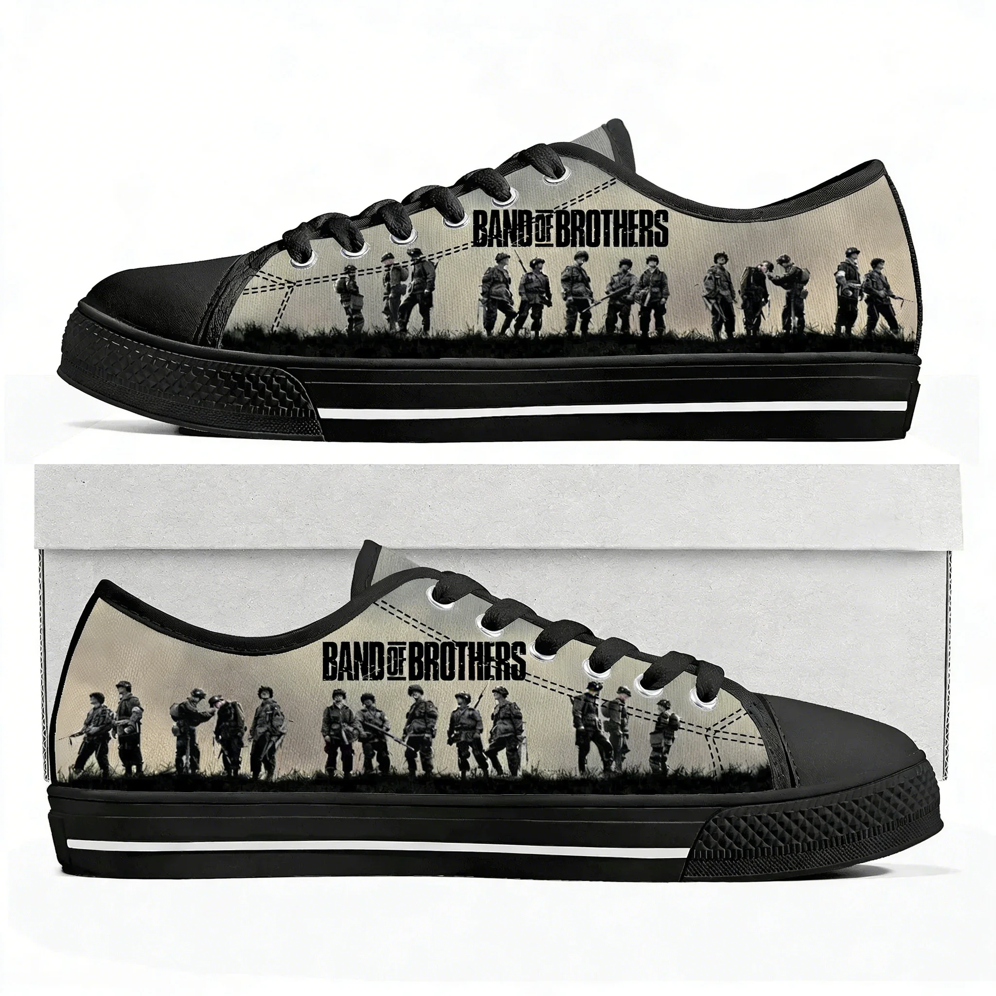 

Band of Brothers Low Top Sneakers Mens Womens Teenager Canvas High Quality Sneaker Casual Custom Made Shoes Customize DIY Shoe