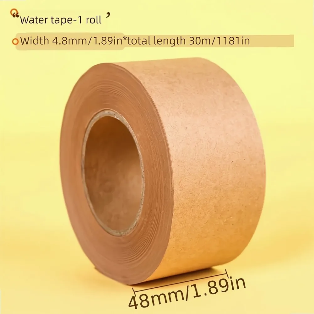 Kraft Paper Roll Wet-Strength Waterproof Tear-Resistant DIY Craft Wrapping Gift Art Supply for Students Handmade