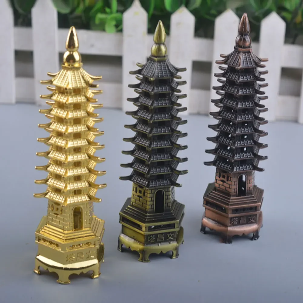 

1Pc Feng Shui Education Tower Nine Levels Wen Chang Pagoda for Education Career Business Growth Desktop Decoration Accessories