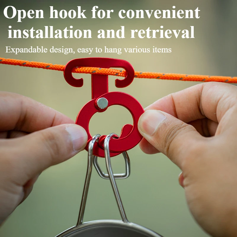 Camping Hiking Tent Wind Rope Buckle  Adjustable  Cord Rope Buckles Aluminium Alloy Camping Equipment Outdoor Tents Accessory