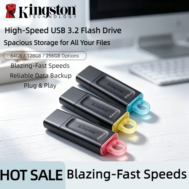 キングストン-256gb-dtx-usb3-2-gen1-フラッシュドライブ-ミニキーメモリースティック-デスクトップ-ノートパソコンpc用-プロスピード-ウルトラコア-新型マックス