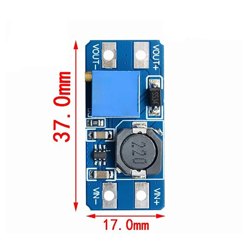 1PCS MT3608 DC-DC 스텝 업 컨버터 부스터 전원 공급 장치 모듈 부스트 스텝 업 보드 최대 출력 28V 2A