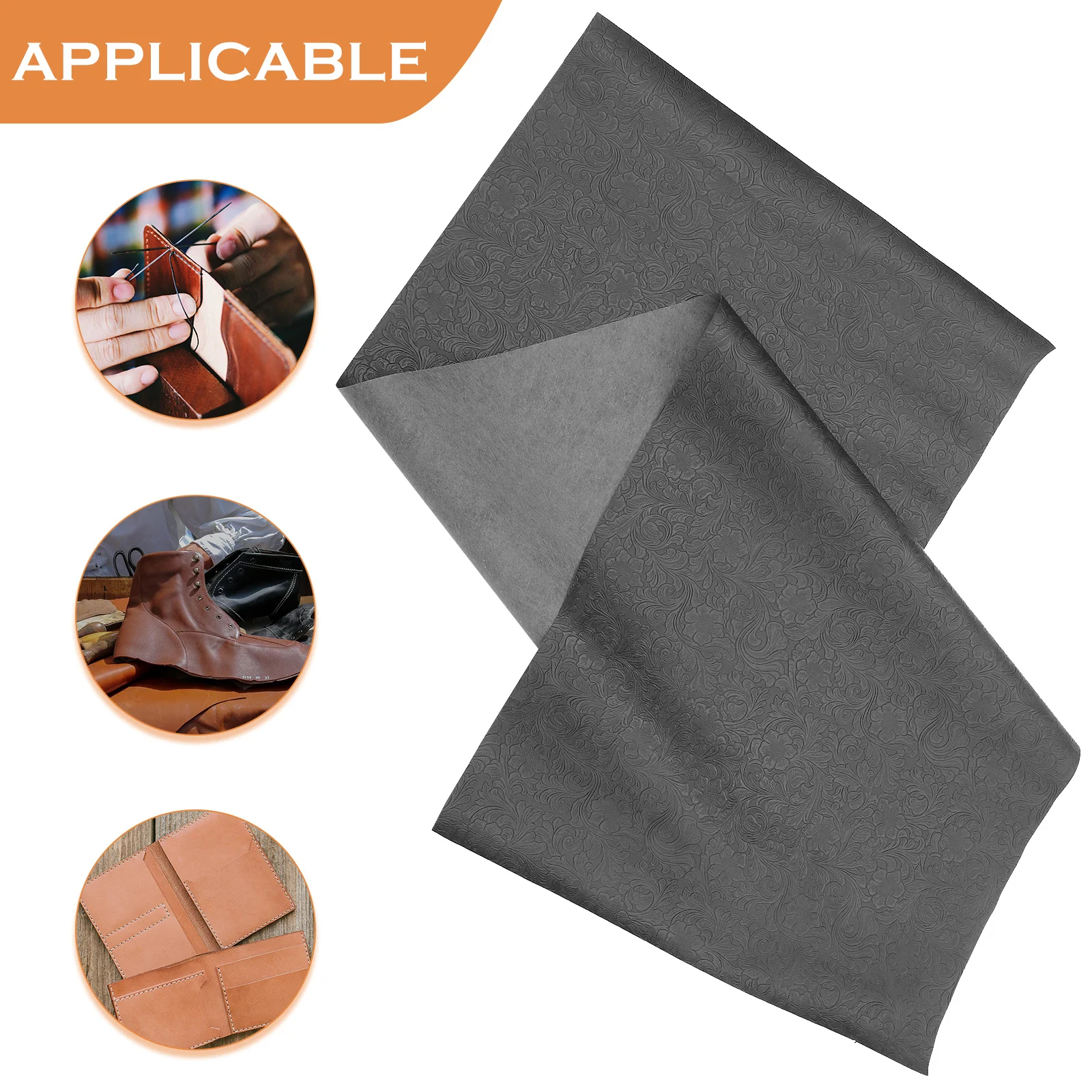 

1 Roll Geometric Pattern Thin Artificial Material Durable DIY Craft Sheet for Jewelry Bag Making Sewing Hair Bow