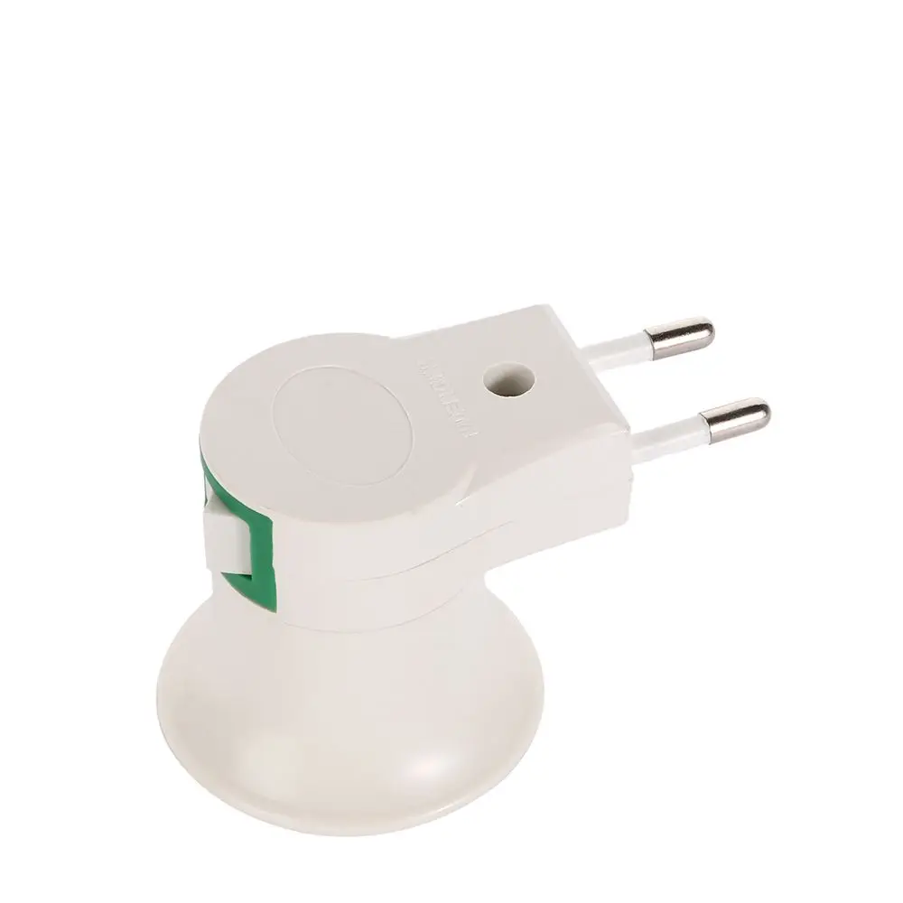 LED EU Plug Light Socket Wall Lamp Light Base Lamp Holder Bulb Base Socket Adapter Screw Converter