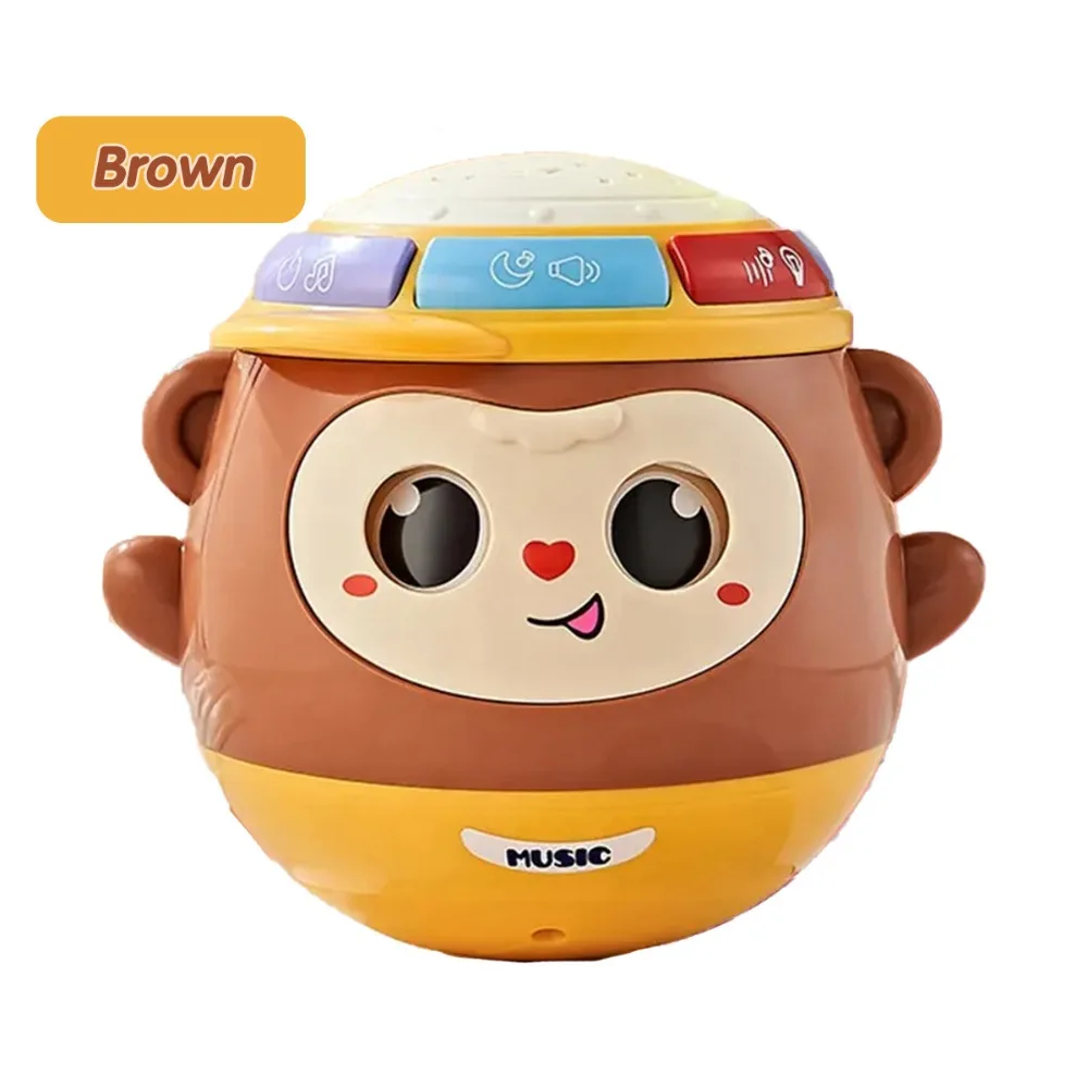 Crafts Tummy Time Rocking Toy Handmade Collection Tumbler Rocking Toy Desktop Decoration Mini Face Changing Doll Girls Boys