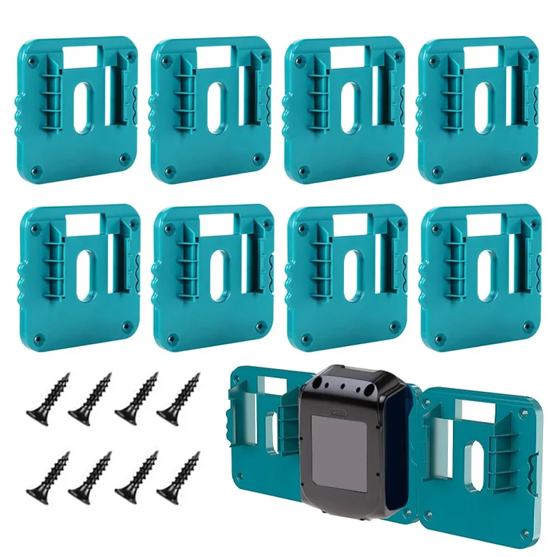 suporte de armazenamento da bateria para makita li ion batterywall mount armazenamento rack para workbench toolbox 144v 18v 210packs 01