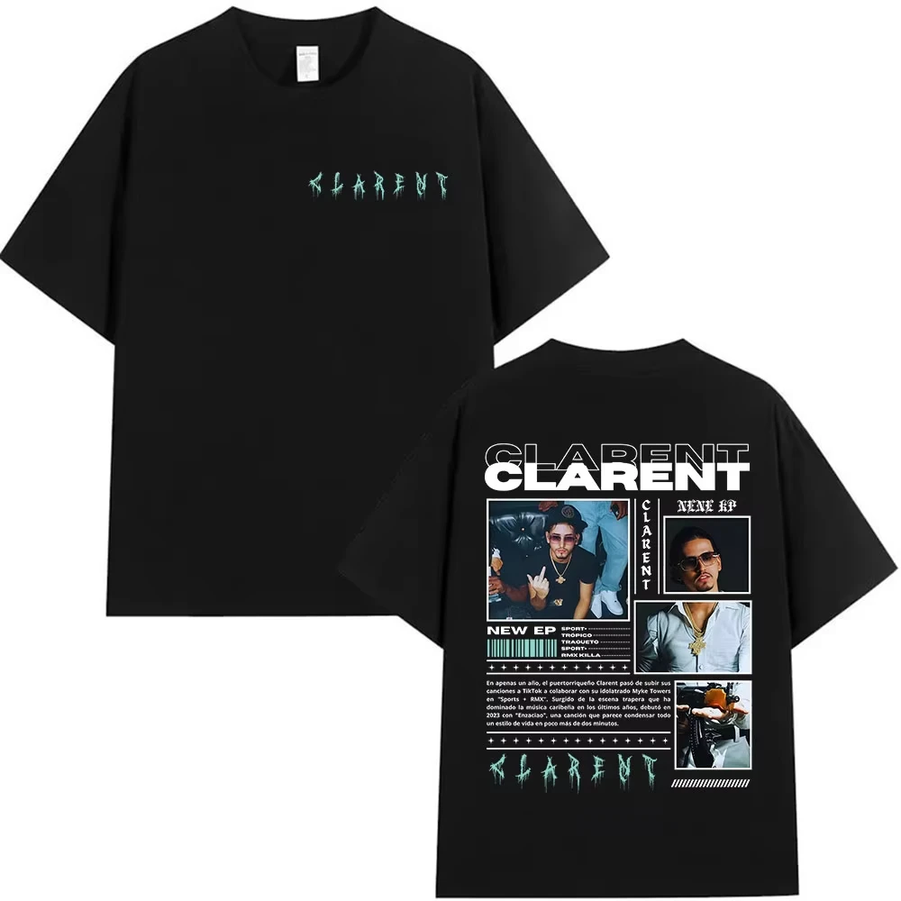 rapper-claro-album-2025-merch-t-camisa-masculina-gotico-hip-hop-manga-curta-camiseta-casual-retro-moda-algodao-streetwear-verao