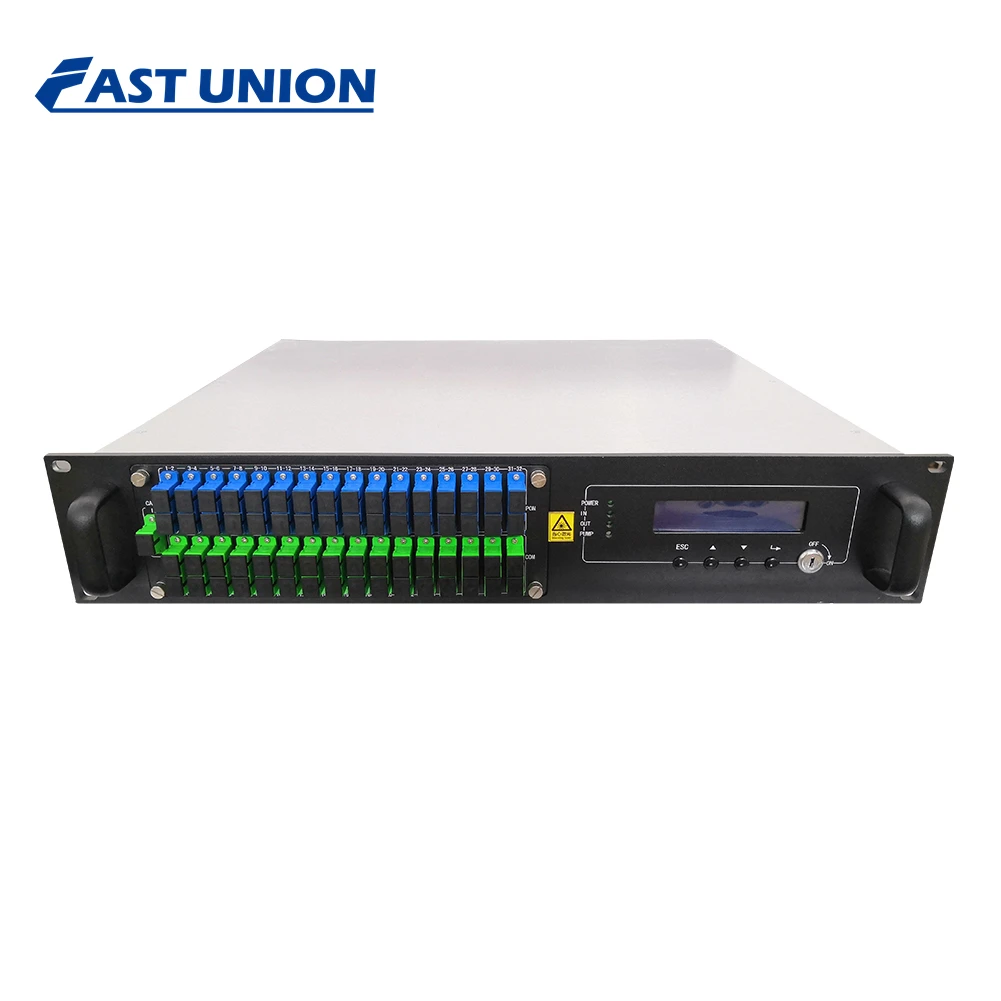 

Hot Sale EDFA 2U 32ports Single-mode Fiber1550nm Amplification Network With WDM Without WDM For CATV Network