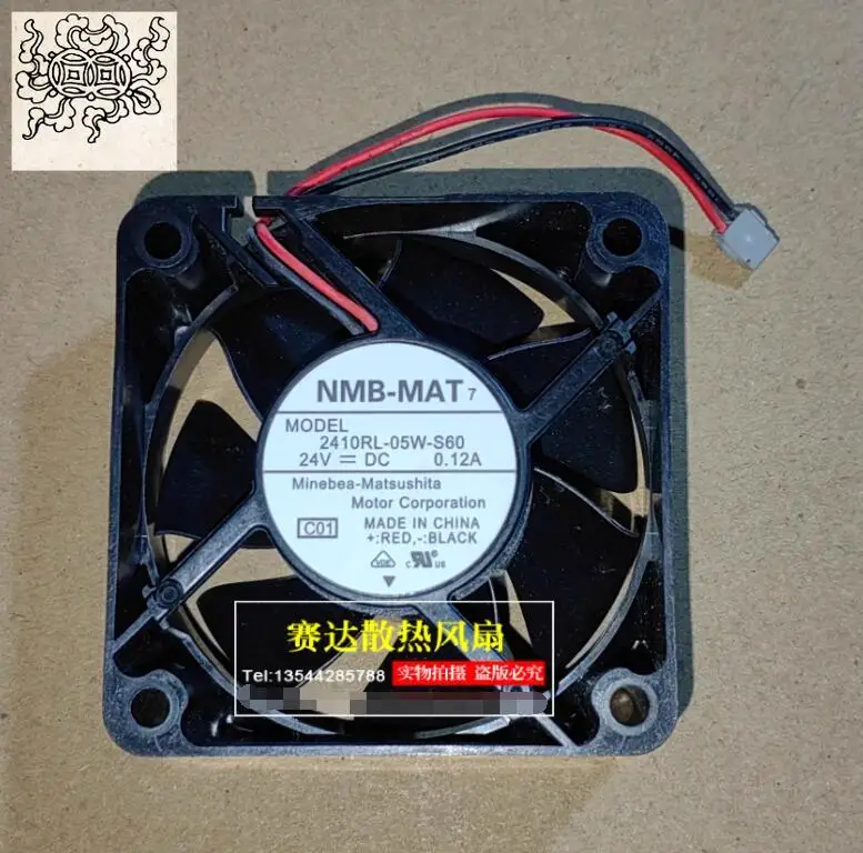 

Ltsf For NMB 2410RL-05W-S60 DC 24V 0.12A 60x60x25mm 2-Wire Server Cooling Fan