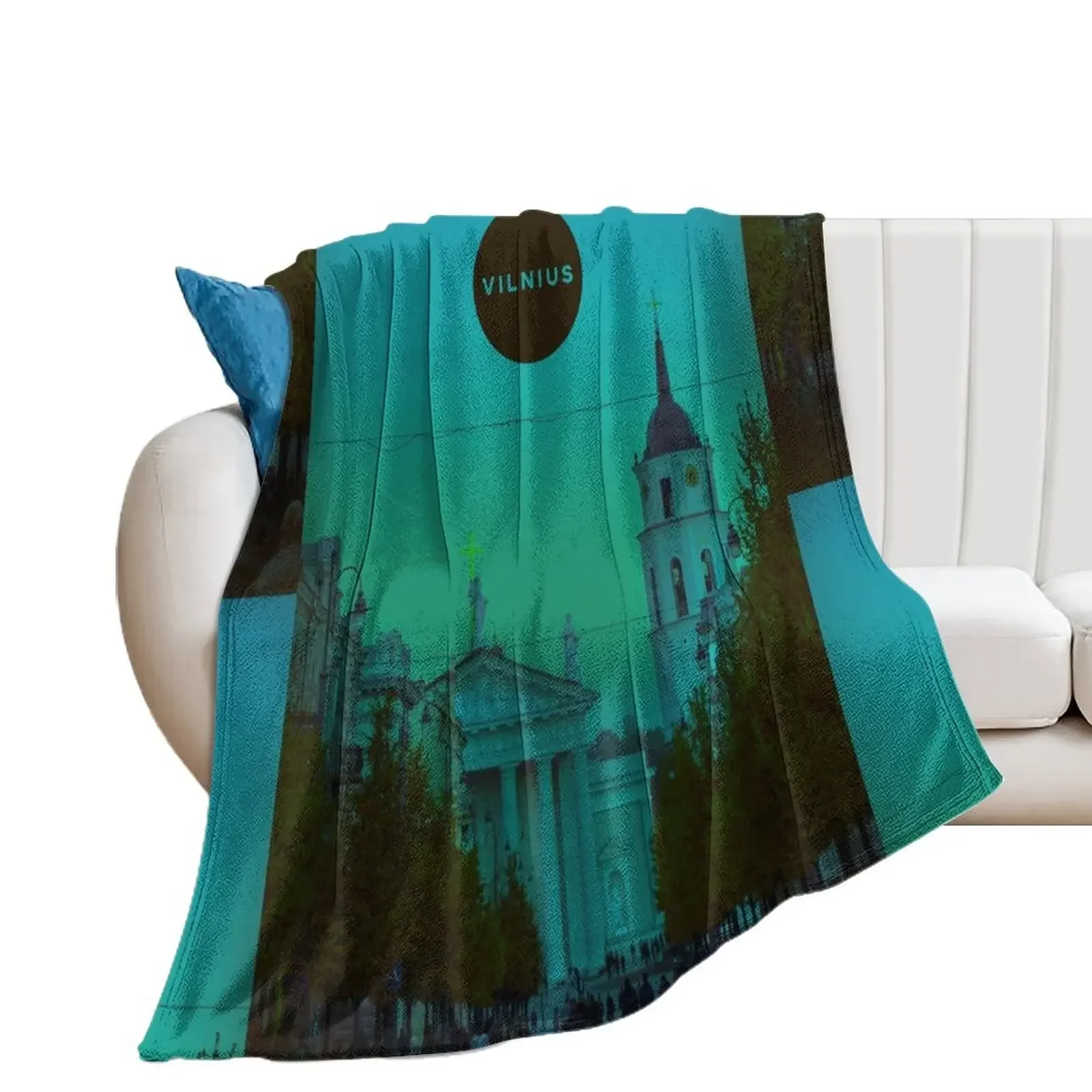 

Vilnius Lithuania Throw Blanket Blankets For Bed for babies Blankets