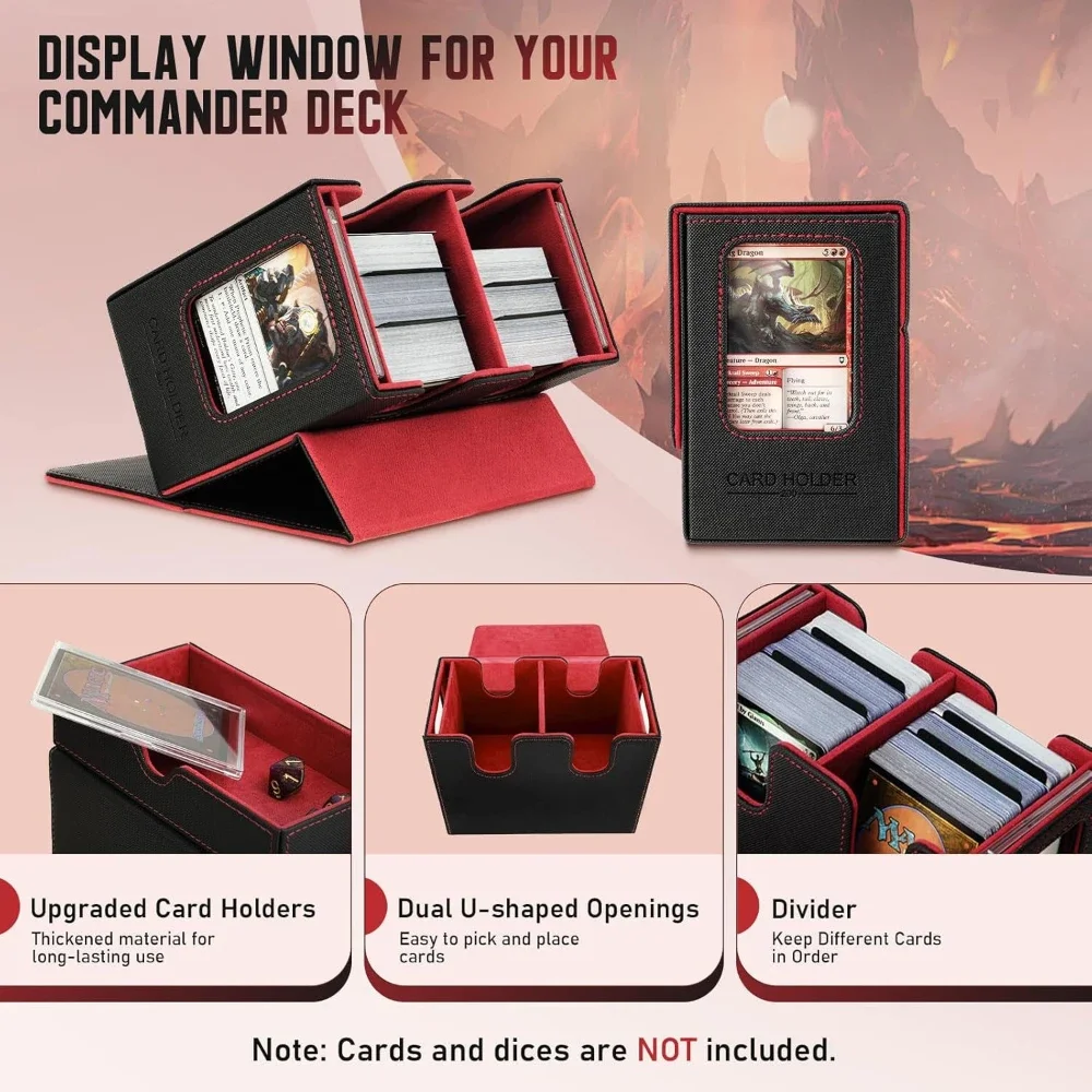 3in1 Deck Box Sports Card Storage Box Fits 200+ Single Sleeved Card Deck Case for MTG TCG CCG Cards with 4 Dividers 2 Toploaders - AliExpress 18 3in1 Deck Box Sports Card Storage Box Fits 200+ Single Sleeved Card Deck Case for MTG TCG CCG Cards with 4 Dividers 2 Toploaders - AliExpress 18