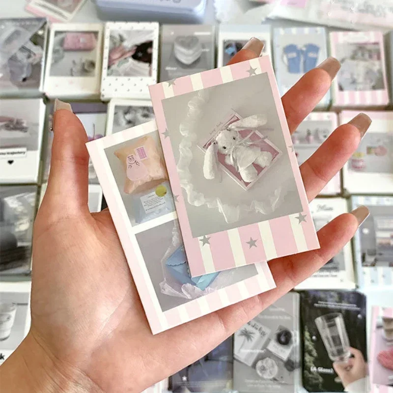 30Pcs Korean Ins Chic Girlish Daily Life Collectible Card K-pop Idol 3-inch Photocards Packing Decorative Card Girl\'s Swop Gifts