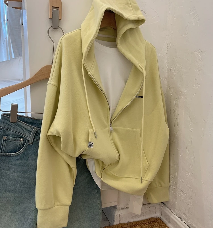 

Милые толстовки с капюшоном для женщин, чистые подростковые клетки, спецодежда, последняя теплая сумка, субкультура, эстетика, взрослые, нейтральный флокированный