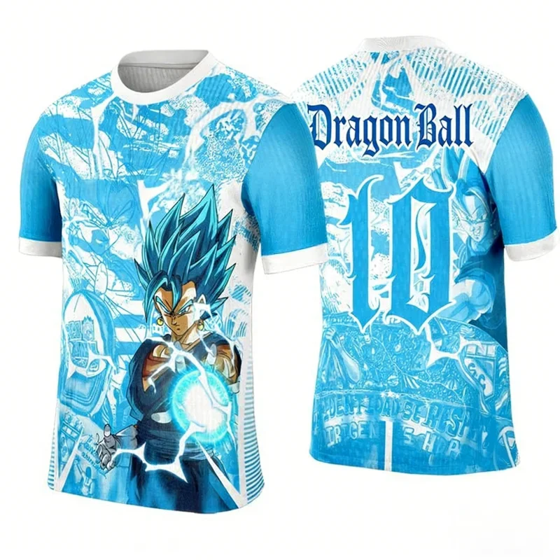 2026 Summer Dragon Ball Retro Quick Dry Sports T-shirt, Goku Ultra Instinct Print Adult & Kids Casual Athletic Short Sleeve Top