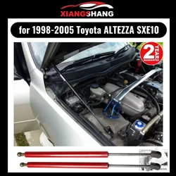 Frente capô tampa amortecedor levantar suporte, gás Suportes, Modificar, fibra de carbono, amortecedor de mola, Toyota ALTEZZA SXE10, 1998-2005