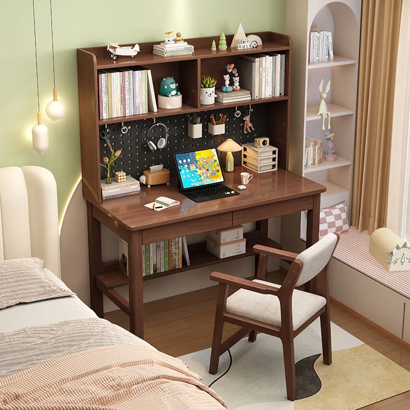 1.2M children's study table anti-hunchback back chair combination primary and secondary school students bookshelf integrated