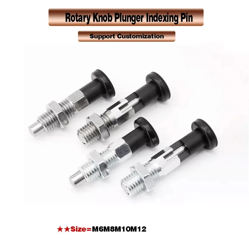 Self Locking Knob Plunger Stainless Steel Spring Positioning Pin Reset Type M6 M8 M10 M12