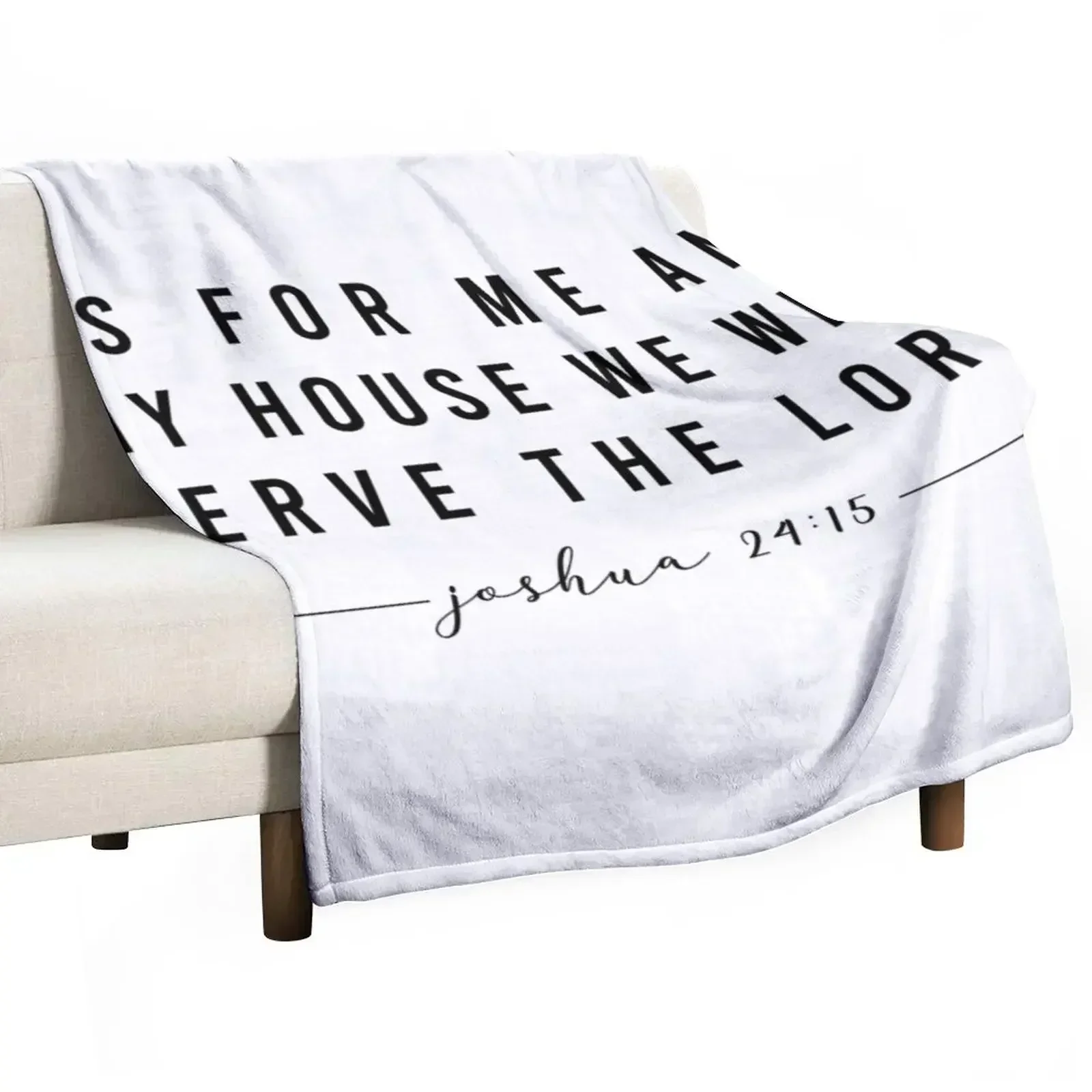 Joshua 24:15 Throw Blanket Retros Bed Fashionable For Baby for sofa Sleeping Bag Summer Beddings Blankets