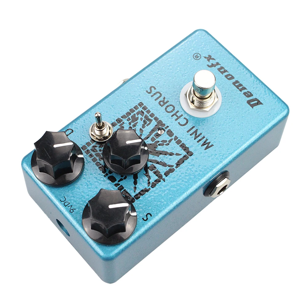 ใหม่ Demonfx คุณภาพสูง Overdrive Distortion Mini Chorus กีต้าร์คุณภาพสูงเหยียบ Chorus Pedal