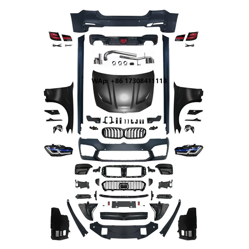 

New Body Kit for 5-Series F10 Upgrade 2021 G30 M5 Cs Headlight Taillight F Old to Facelift Kits