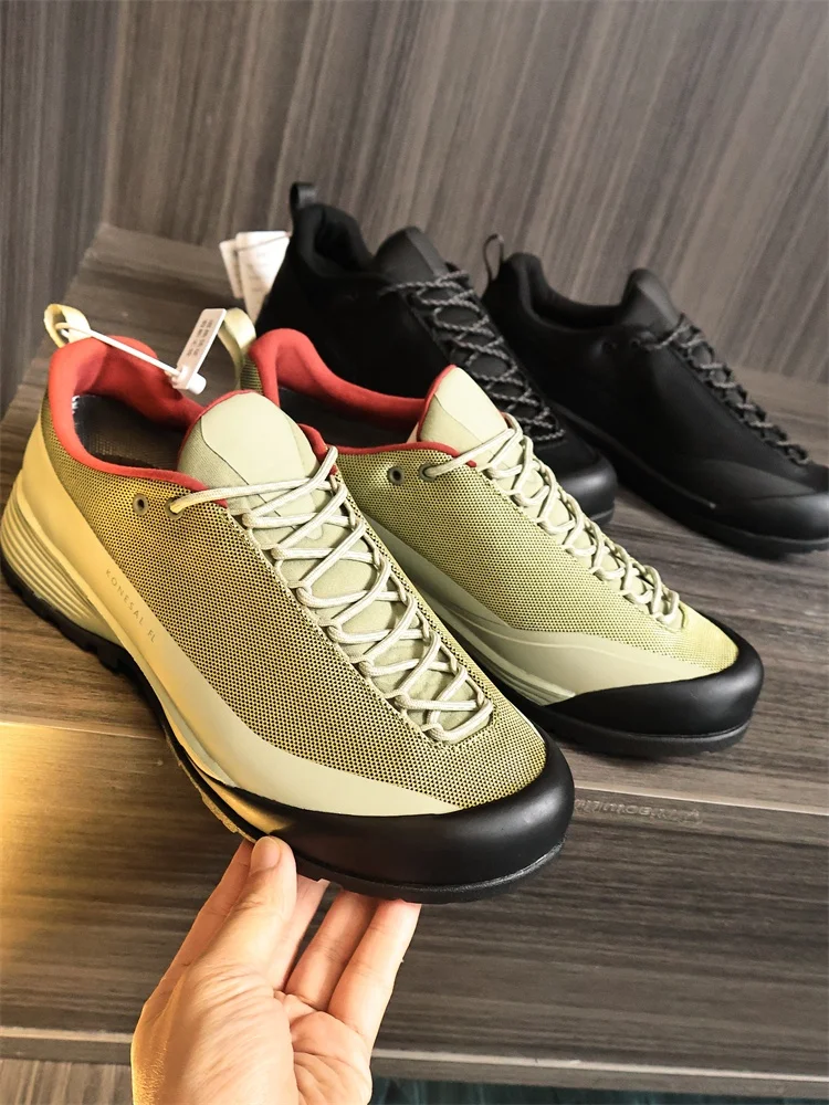 

Men's Outdoor Climbing Shoes Casual Breathable Glued Sole Spring Summer Fashionable Leisure Shoes round Toe Flat Heel