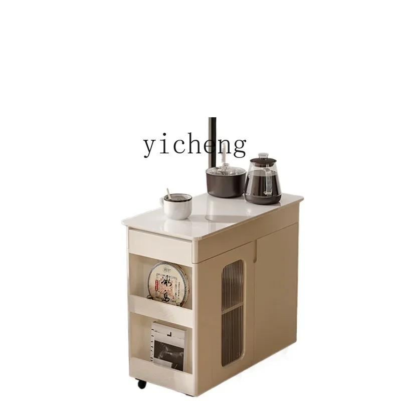 

XL mobile coffee table tea table kettle integrated multi-functional balcony tea table retractable folding trolley