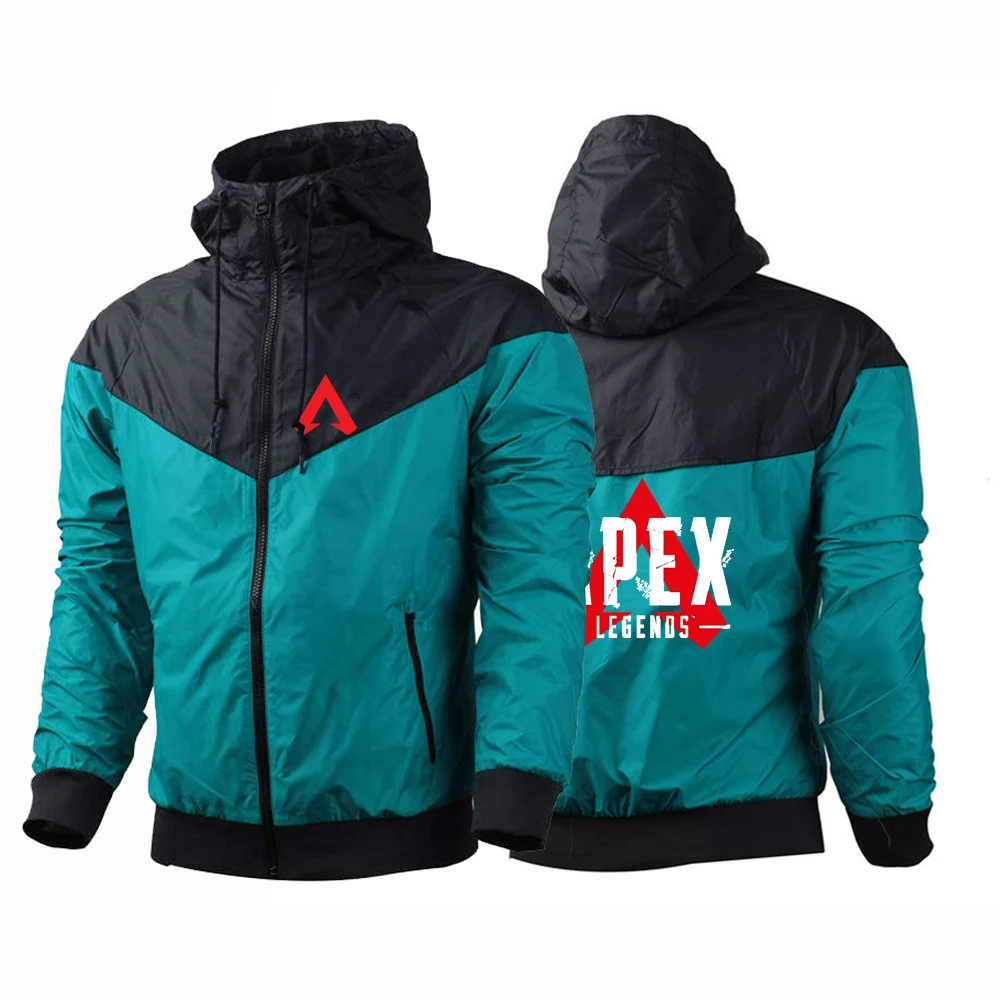 Apex Legends Game 2024 Men New Spring and Autumn Printing Trendy Breathable Five-Color Stitching Windbreaker Jacket Tops